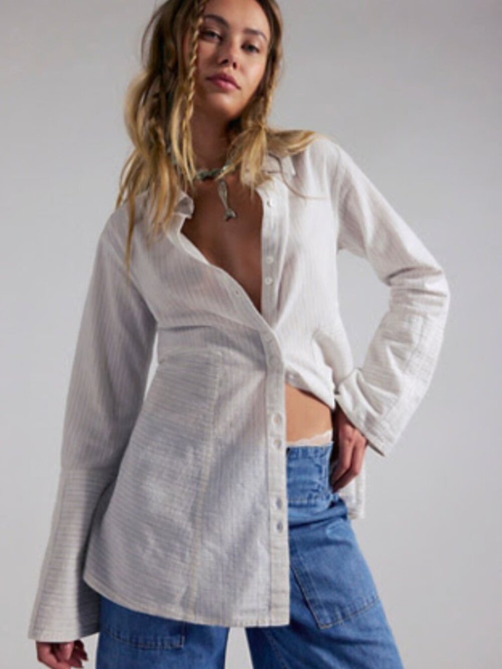 We The Free Sun Gazer Button Down, size XS